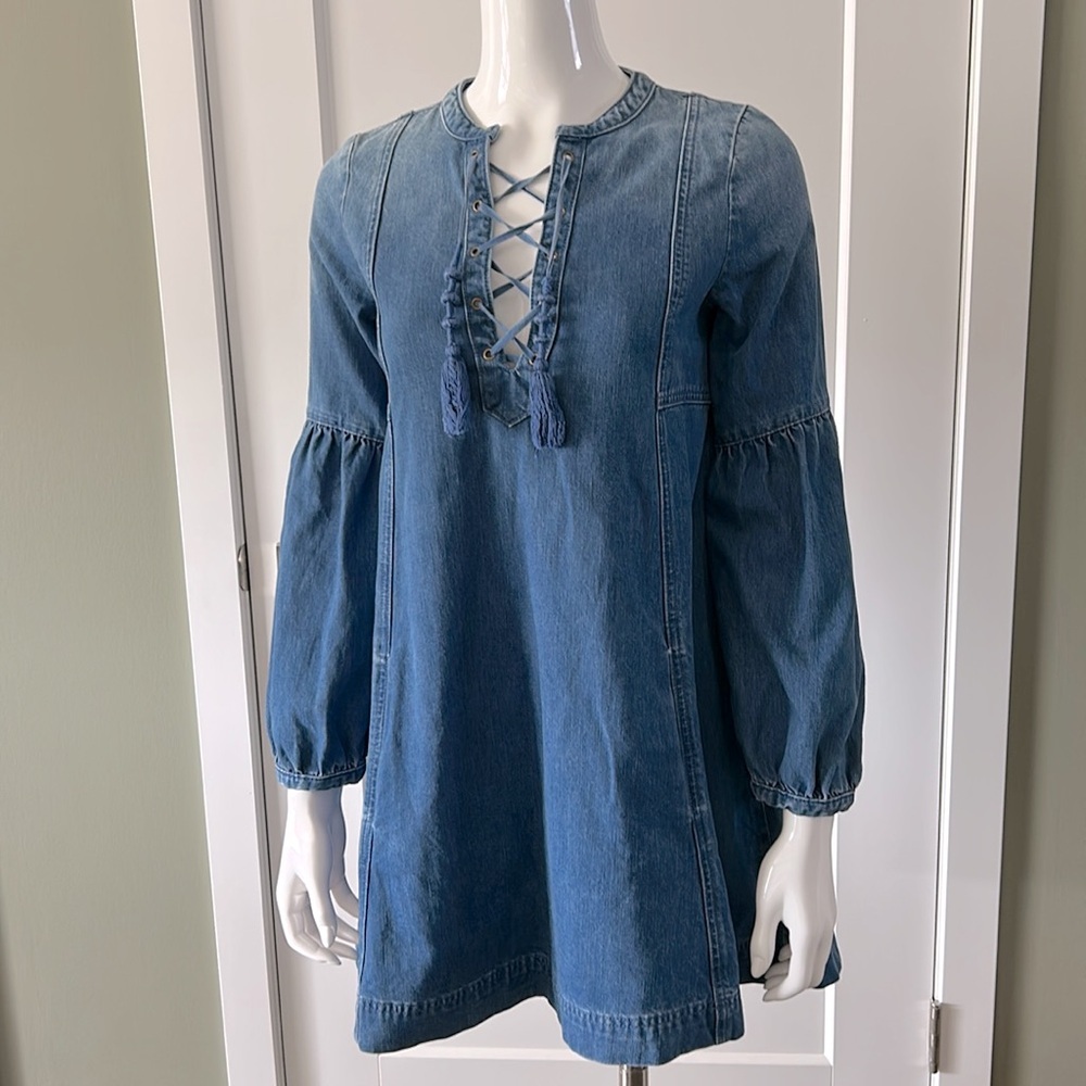 Ulla Johnson Denim Dress w/Pockets - Picture 4 of 16